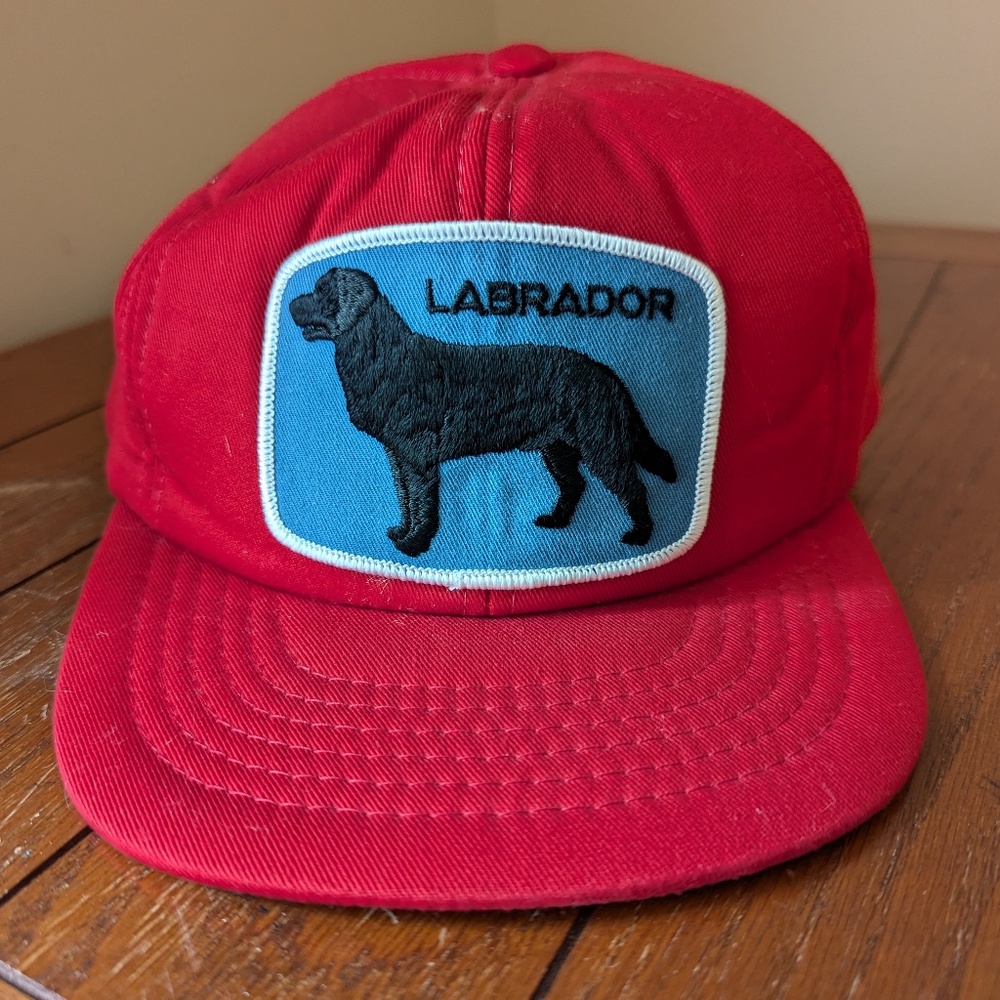 Labrador Red Quilted Baseball Hat Black Lab Cardinal Cap & Jacket Co. One Size